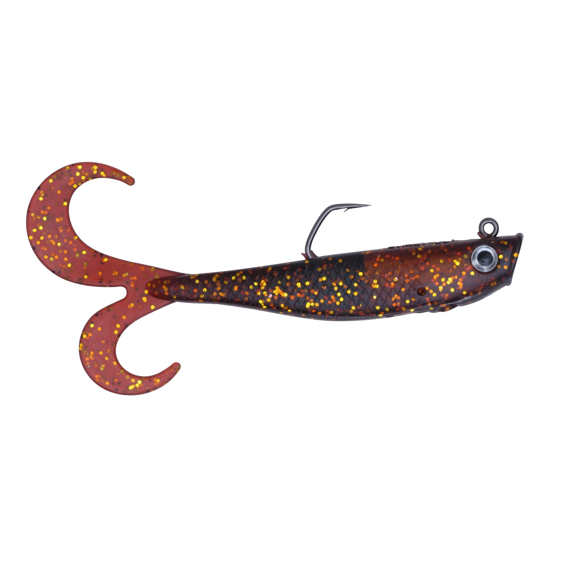 Hogy Lures Slowtail: 5.5 1.25oz Twin Tail PT Root Beer