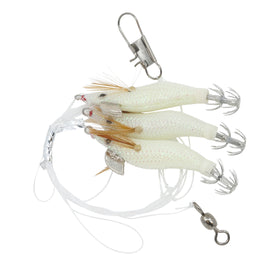  Squid Jigging Set: Plastic Hard Lure Sinking Jig Cuttlefish Hook  - Complete Kit for & Yozuri-Feisty Squid Fishing-size1 : Sports & Outdoors