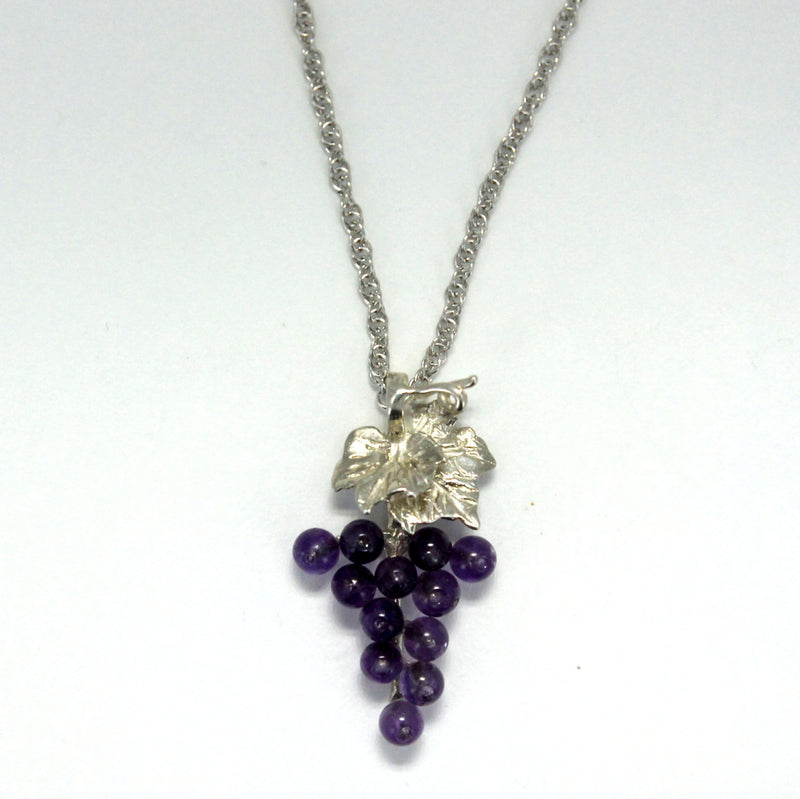 Sterling Silver Grape Cluster Necklace | AgriJewelry – Agrijewelry