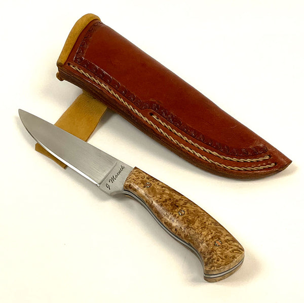 Hunting Knife & Scabbard by Jim Moenck of Moenck Knives