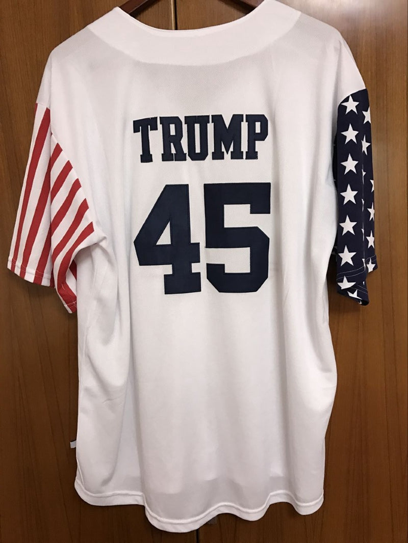 trump 45 baseball jersey