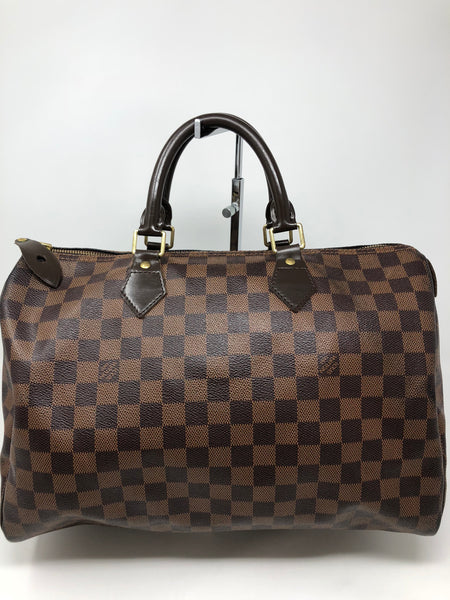 LOUIS VUITTON SPEEDY 35 DAMIER EBENE - Up to 70% off at Uptown!