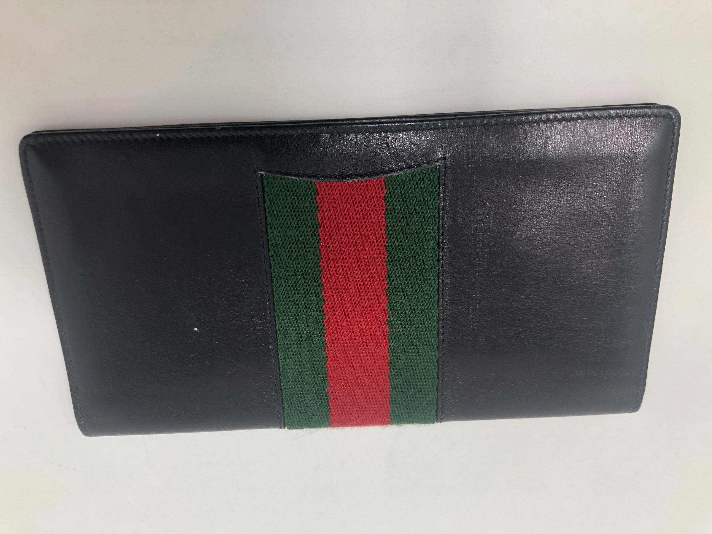 LEATHER WITH SIGNATURE STRIPE - SHIPPING! – Uptown Handbags