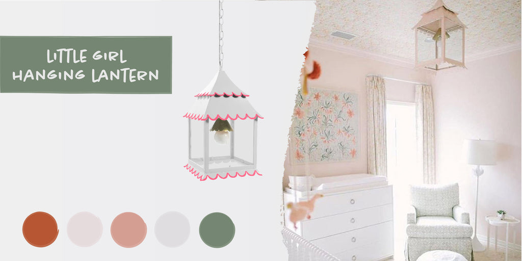 Stray Dog Designs Little Girl Hanging Lantern in a nursery