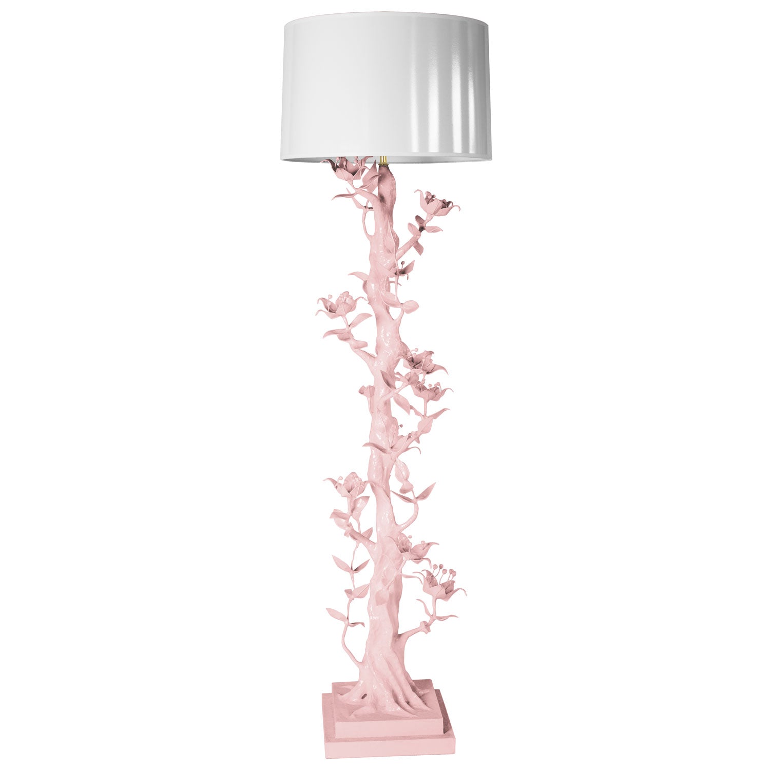 pink floor lamp