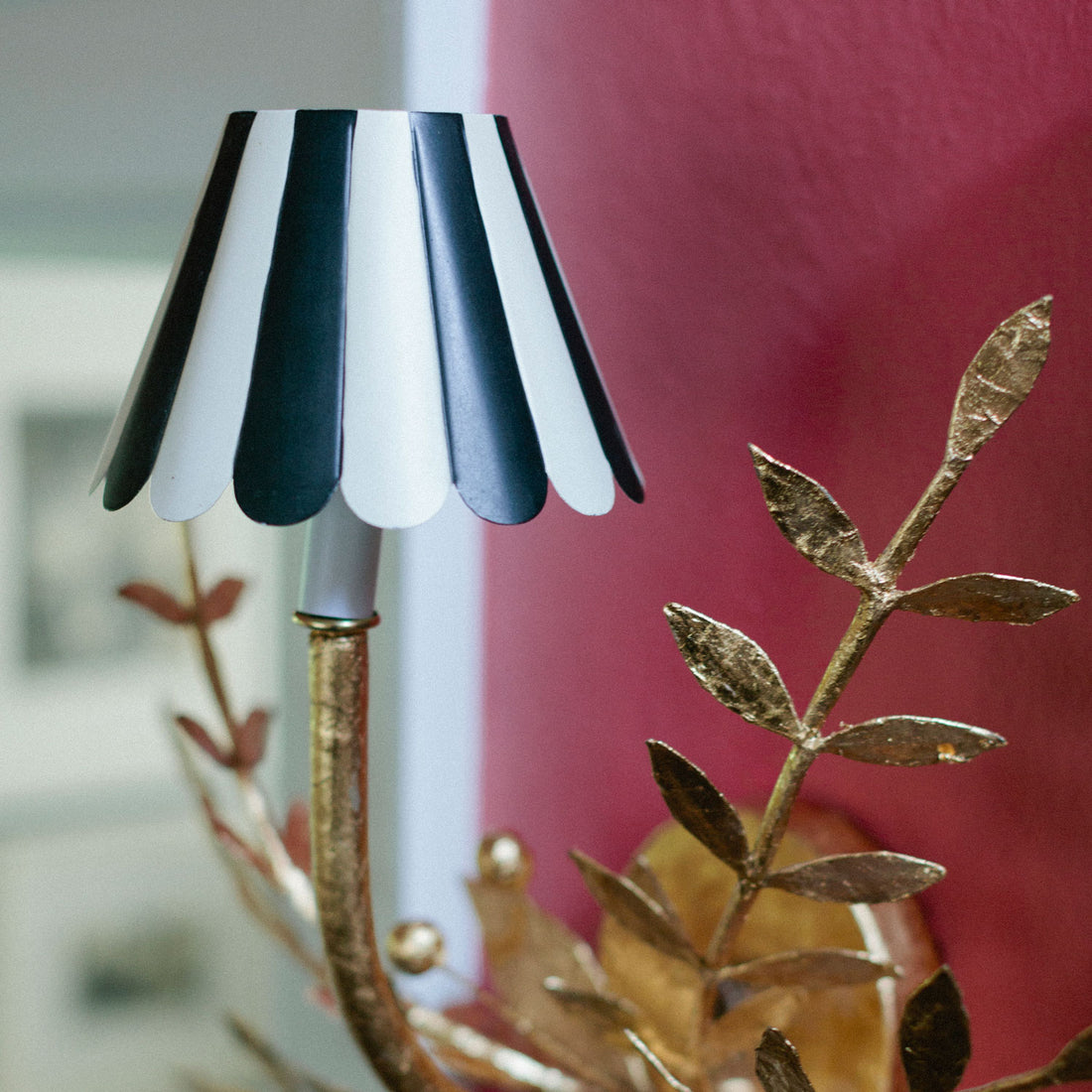 scalloped metal shade