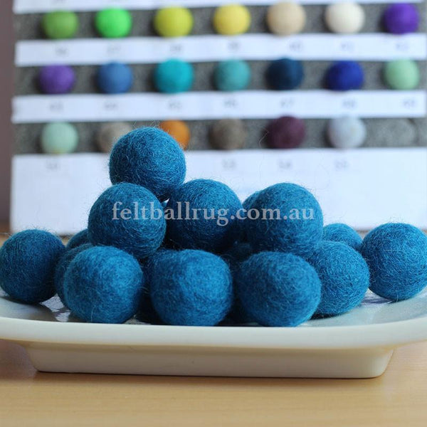 1 inch Royal Blue Small Craft Pom Poms 100 Pieces