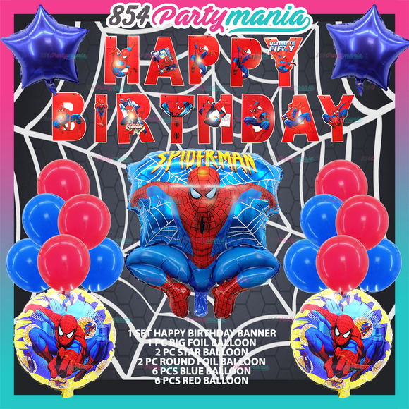 Spiderman Party Bundle Set (sold by 10's) – 854Partymania