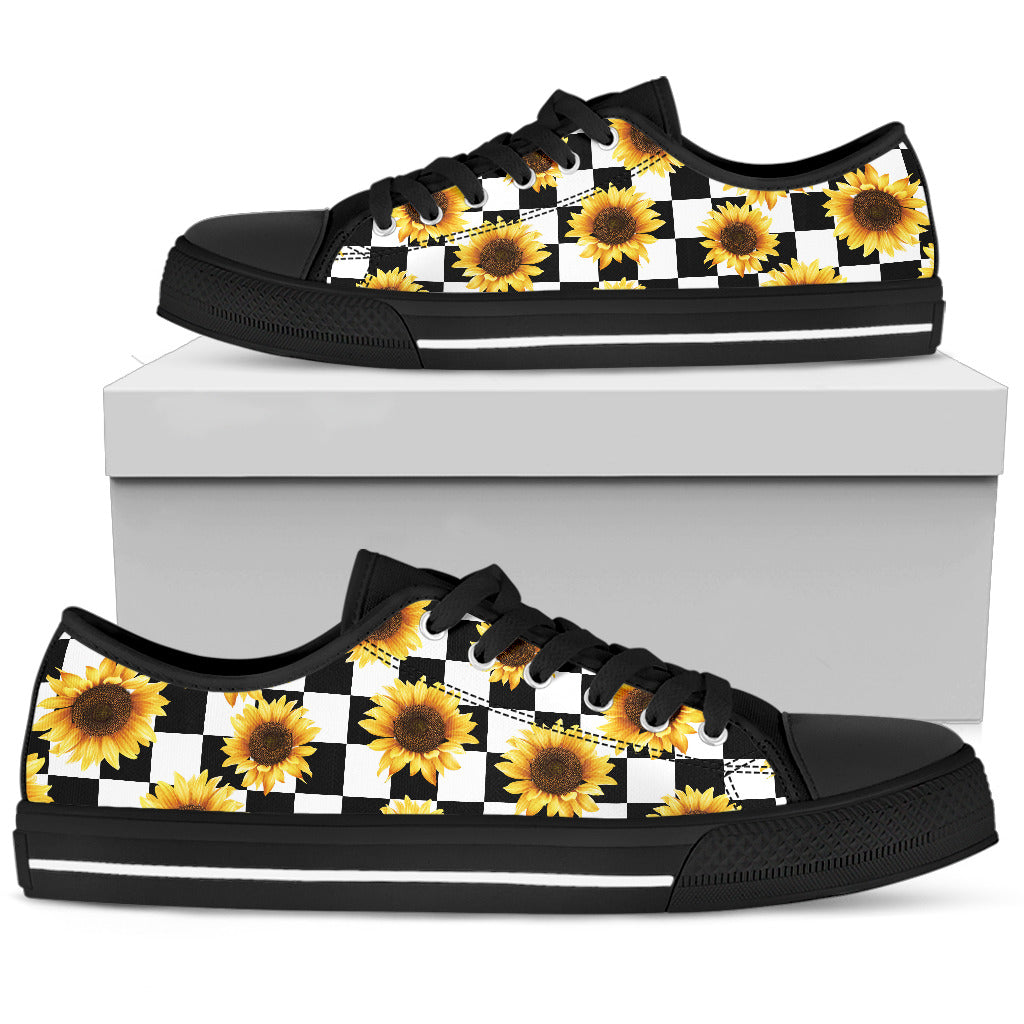 sunflowers on shoes