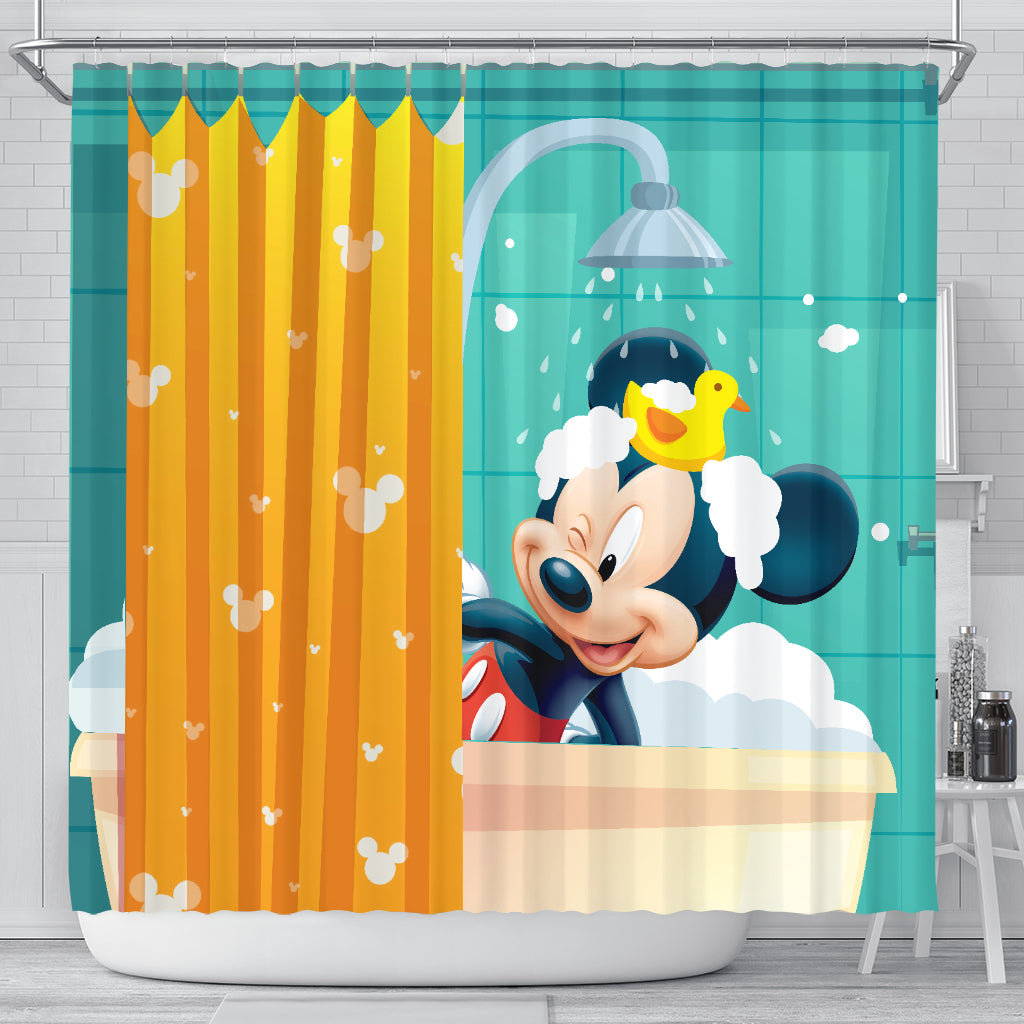 Mickey Bathroom Shower Curtain Disney Collection Komoland