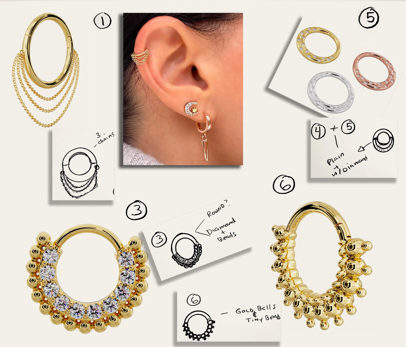 Custom-made Fine Piercing Jewelry – FreshTrends