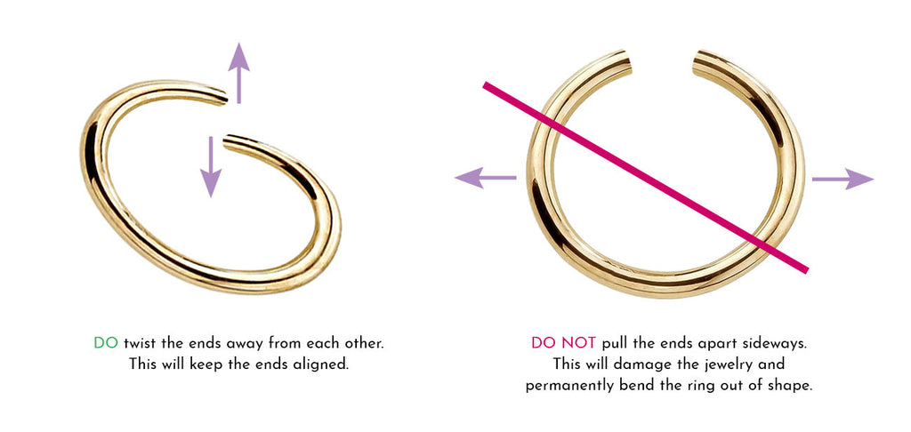 How to open seamless rings