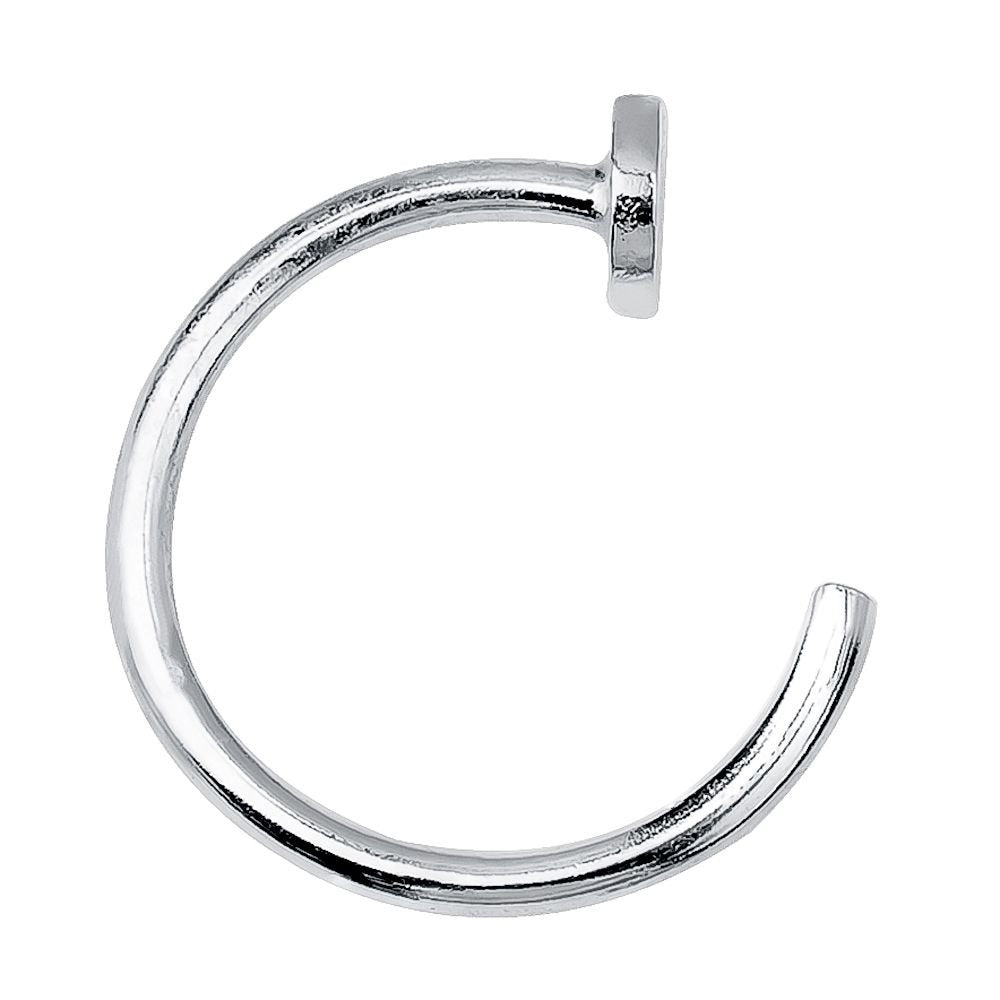 Nail 14K Gold Nose Ring Hoop – FreshTrends