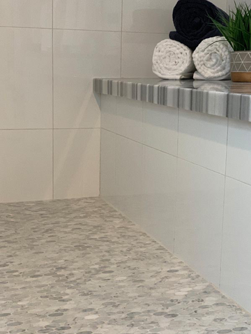 Bianco Carrara Oval Mosaic Tile