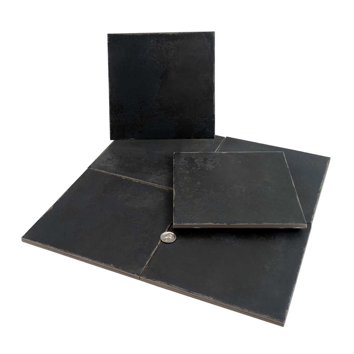 Ursa Black Square 7.87x7.87 Porcelain Tile - Image 8