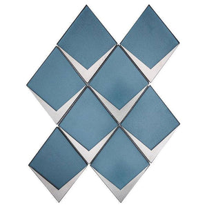 Blue Frost Diamond Glass Mosaic Tile Sample