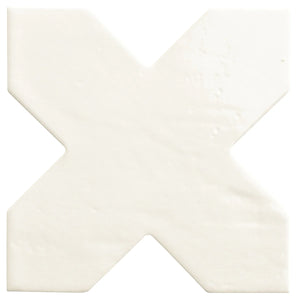 Camila White Cross Porcelain Tile Sample