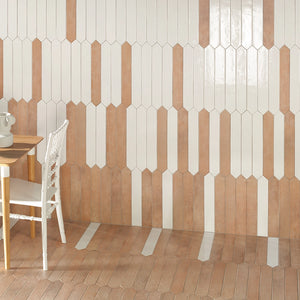 Camila White Picket Porcelain Tile - Tile Club