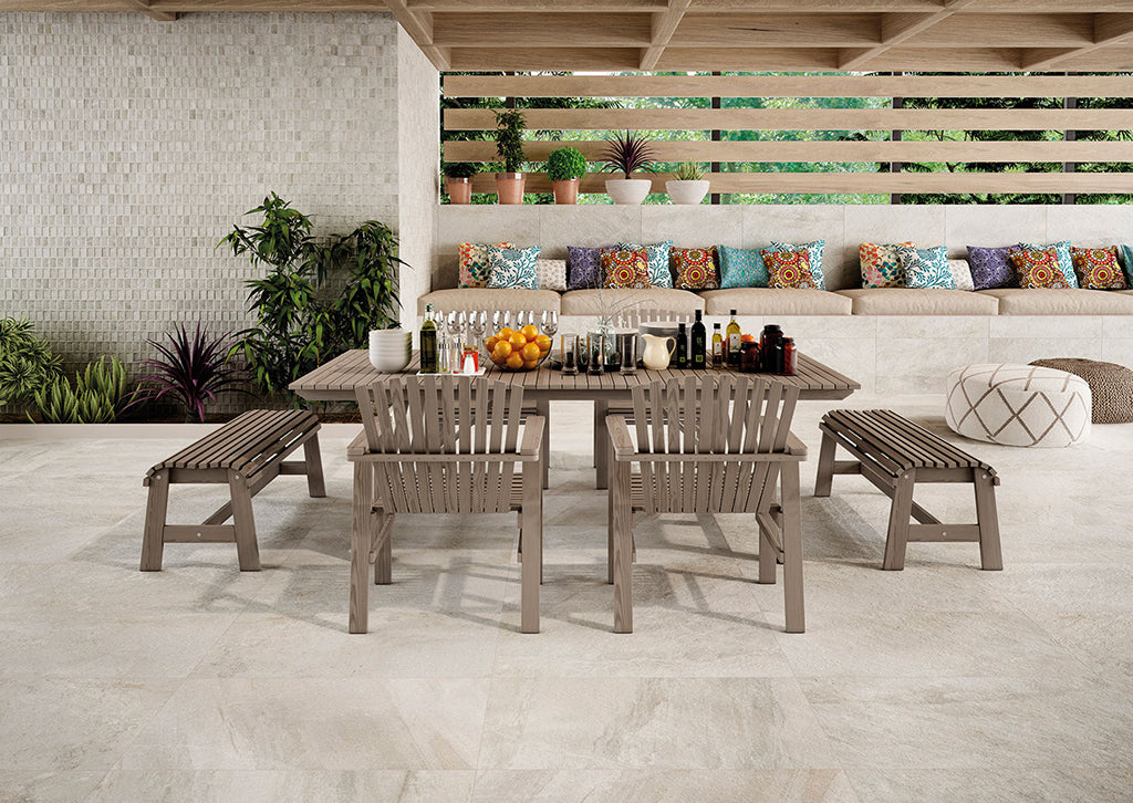 Dover Almond Patio Floor Tiles