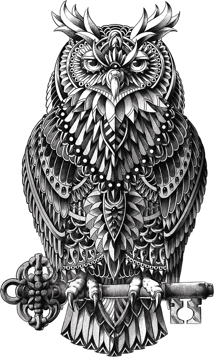 BIOWORKZ Great Horned Owl Sticker