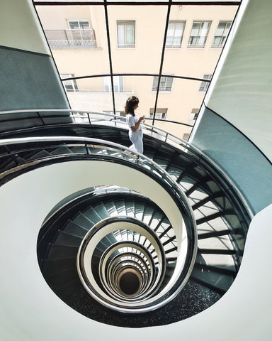 Spiraling Staircase Architectural Photography