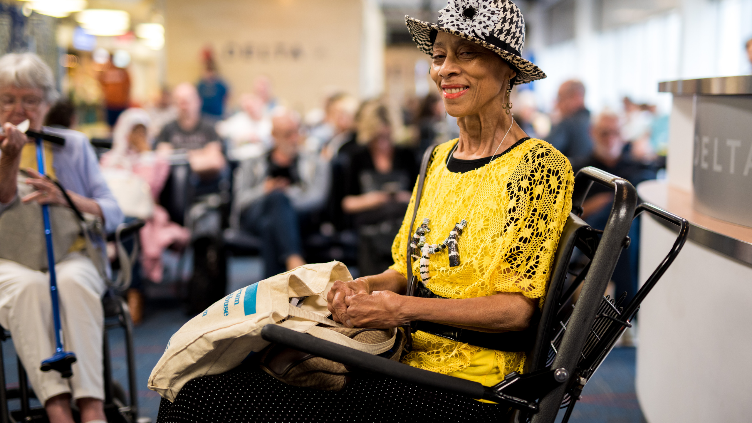 Female in wheelchair