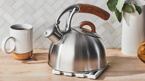 OXO Good Grips Uplift Anniversary Edition Tea Kettle in Polished