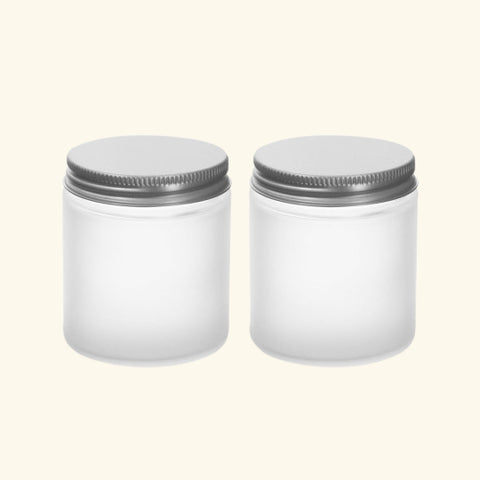 Frosted Candle Jars