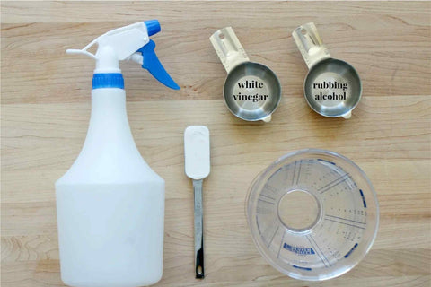 DIY Glass Cleaner Spray with Rubbing Alcohol