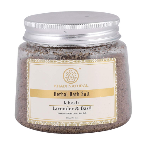 Khadi Natural Lavender Basil Bath Salt