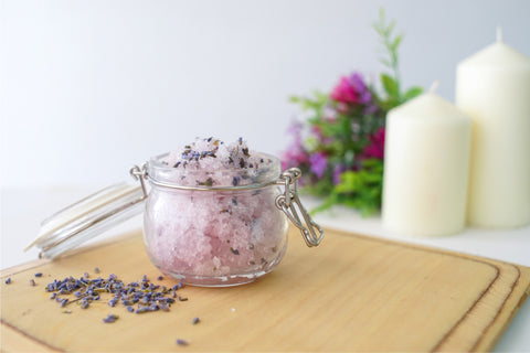 DIY Lavender Salt Scrub Recipe