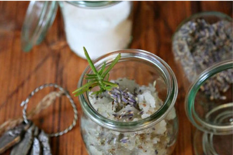 Lavender and Rosemary Sugar Scrub