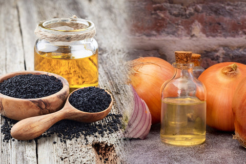 Onion Oil and Black Seed Oil For Hair Growth