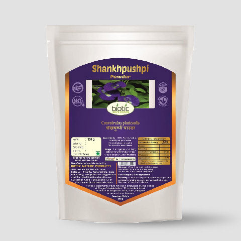 Biotic Natural Shankhpushpi Powder (Convolvulus pluricaulis)
