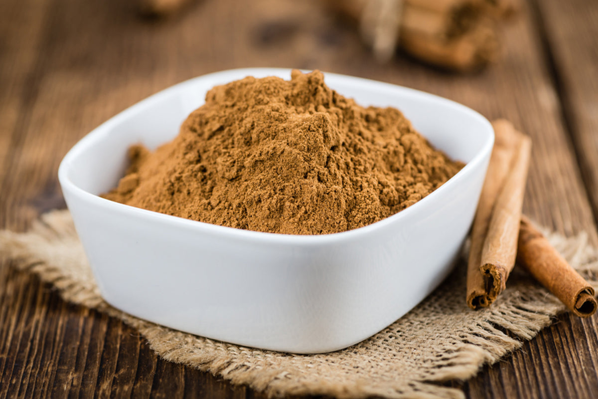 Cinnamon Powder in bowl for skin care