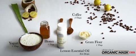 homemade coffee face mask ingredients list