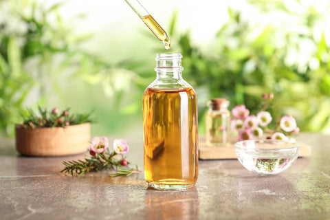 Castor Oil and Tea Tree Oil for Dandruff