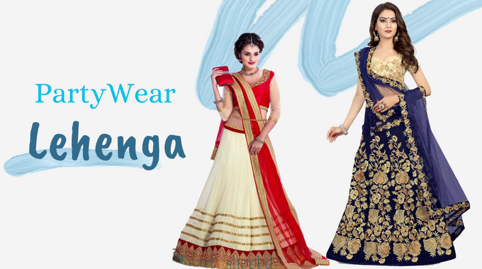 simple party wear lehenga with price