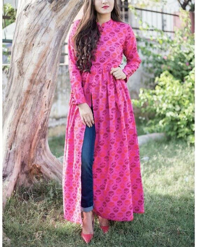 long kurti frock