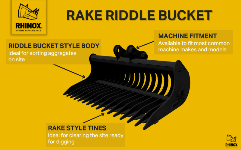 23 Ton Rake Riddle Buckets RhinoxGroup