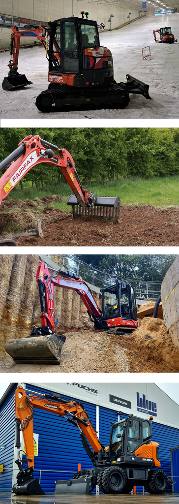 Excavators in use - featuring Gap Group, Fairfax, Hire Depot Plant Hire & Blue Group