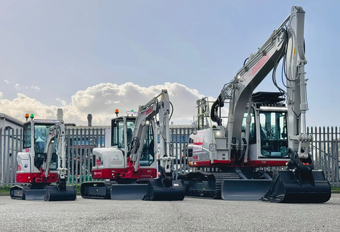 Willowbrook Plant Sales - Range of sizes of Takeuchi excavators