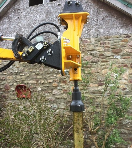 Excavator Post Driver