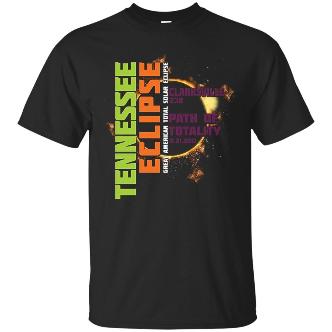 Clarksville, Tennessee Solar Eclipse Souvenir T Shirt, Tee