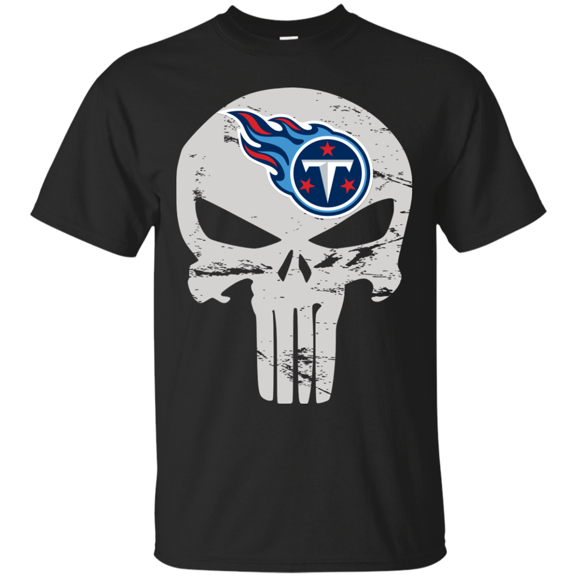 Skull Tennessee Titans T Shirt