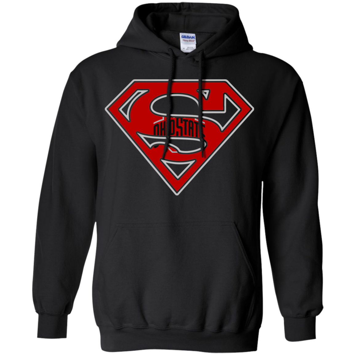 Superman Ohio State Buckeyes G185 Pullover 8 Oz. Shirts