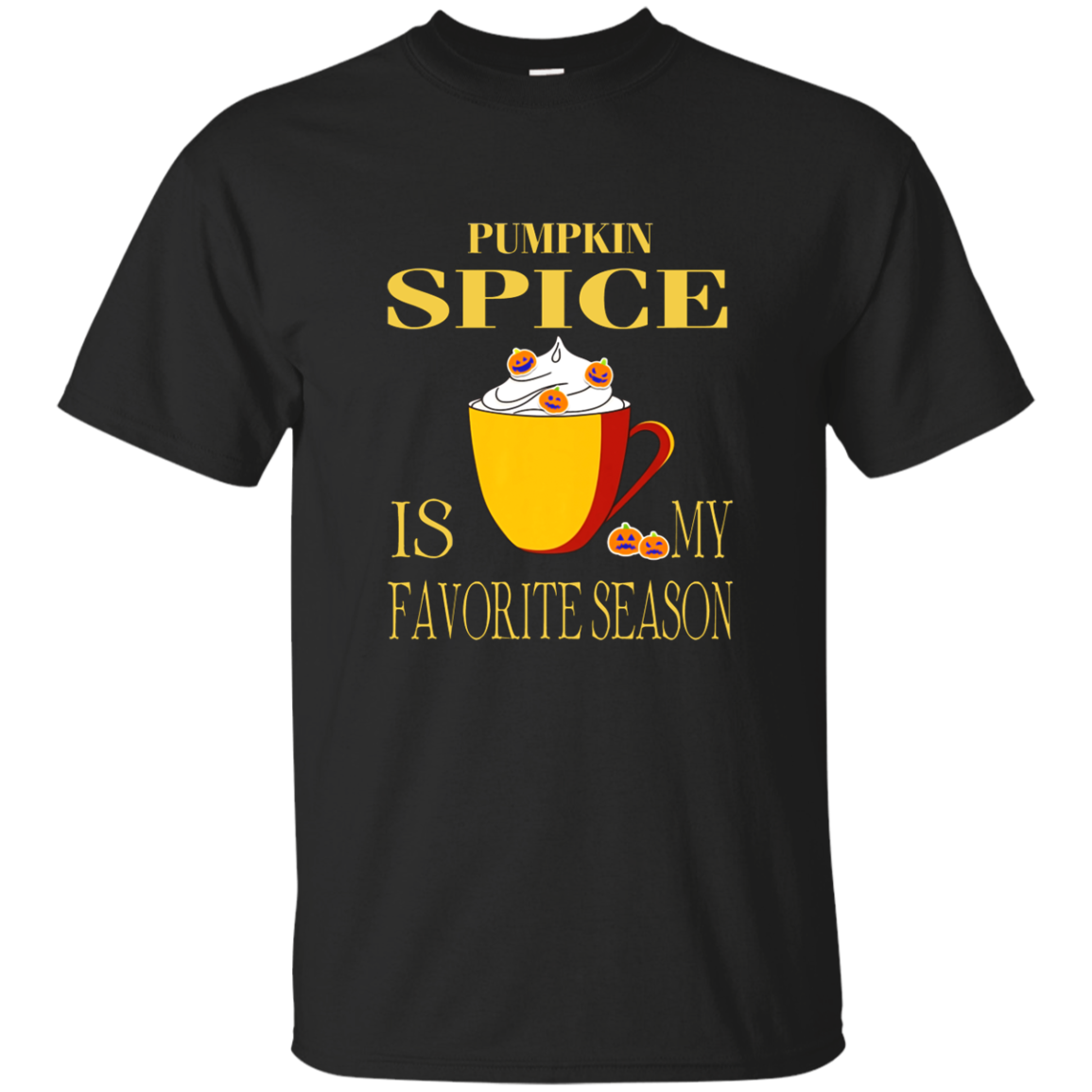 Pumpkin Spice Halloween Season Latte Coffee Lover T-shirt
