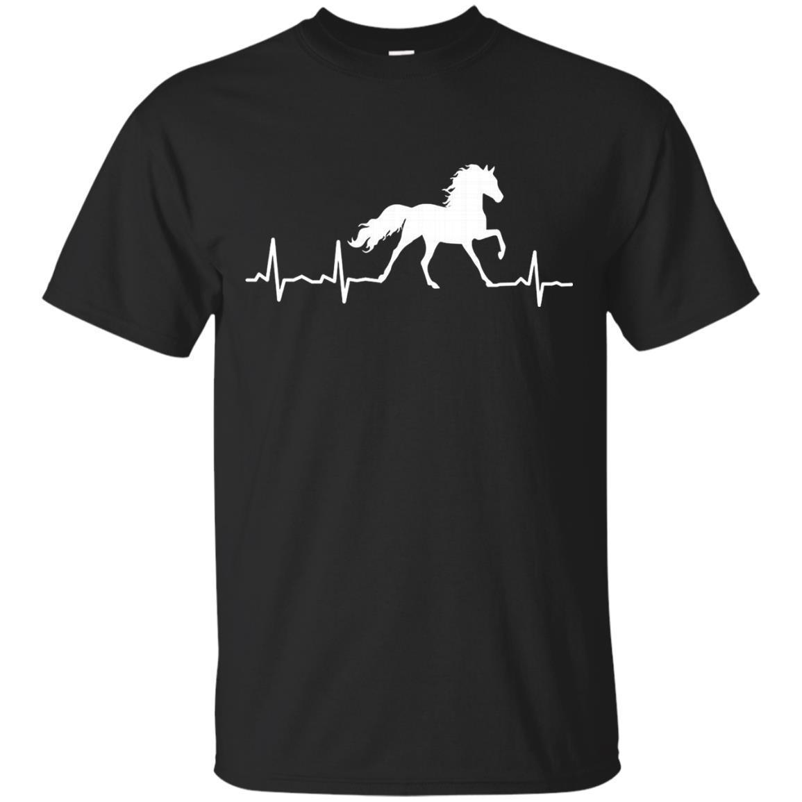 Horse Heartbeat T-shirt For Horse Riding Lovers