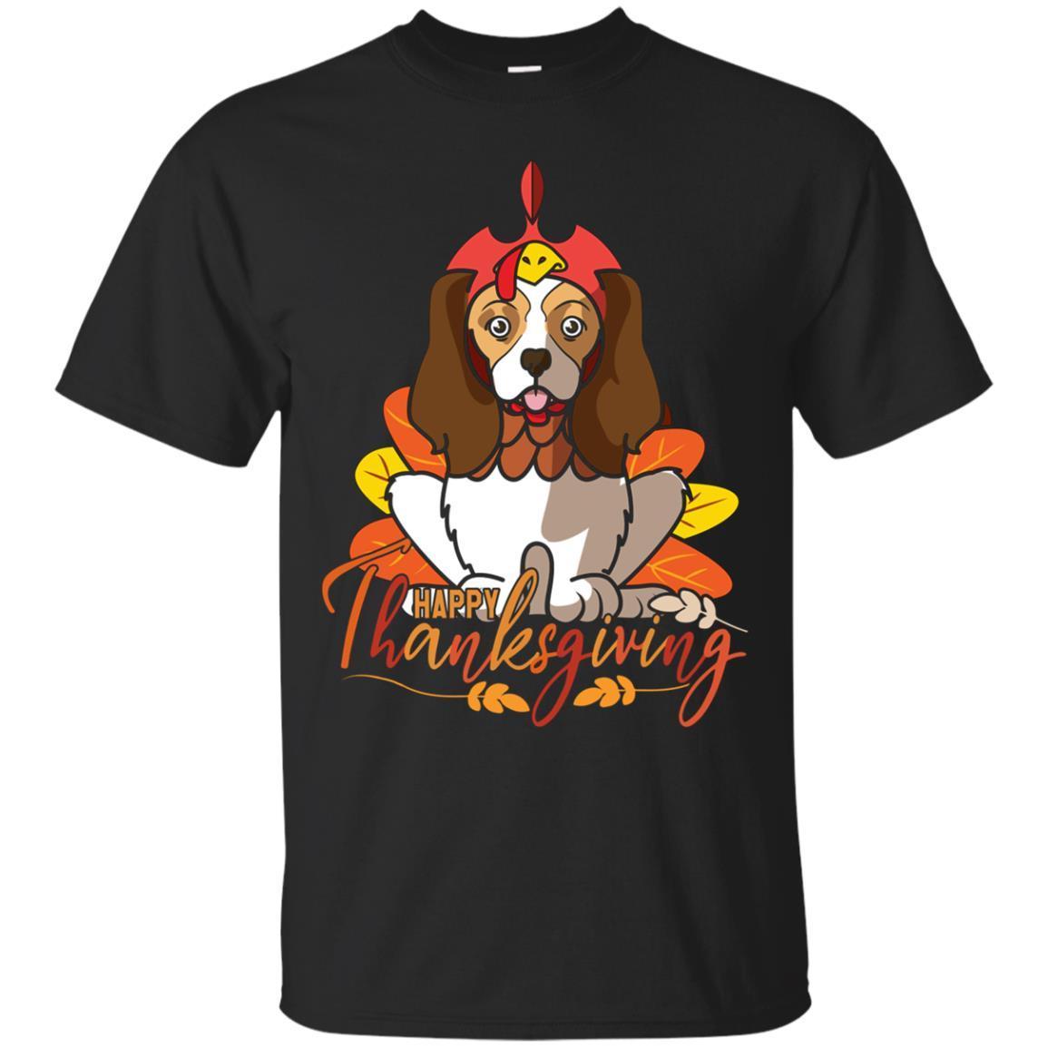 Happy Thanksgiving King Charles Spaniel Turkey Shirts