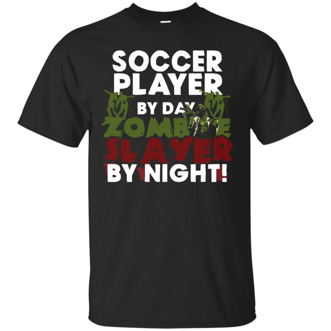 Shirt Funny Halloween Ts Soccer Player Zombie Slayer Shirt